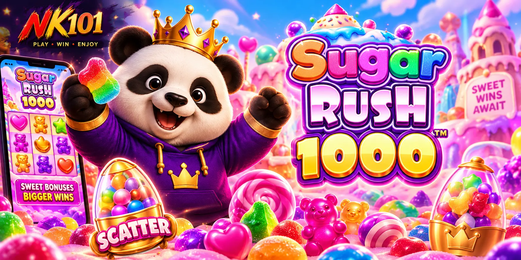 NK101 लबीमा Pragmatic Play को Sugar Rush 1000